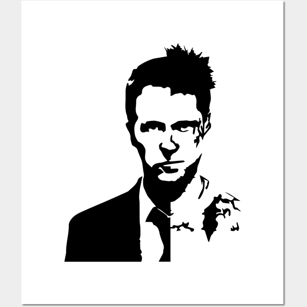 Tyler Durden Fight Club Wall Art by INGLORIOUS